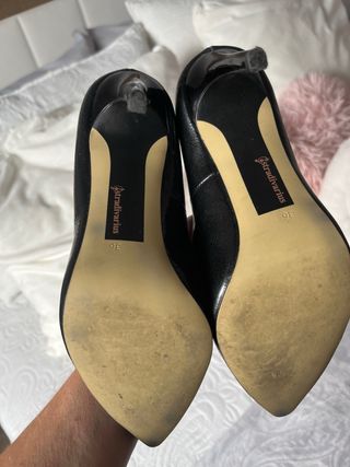 Tacones negros Stradivarius 38