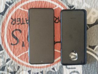 Xiaomi Redmi Note 9S - funda azul y negra