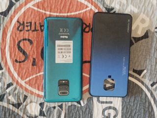 Xiaomi Redmi Note 9S - funda azul y negra