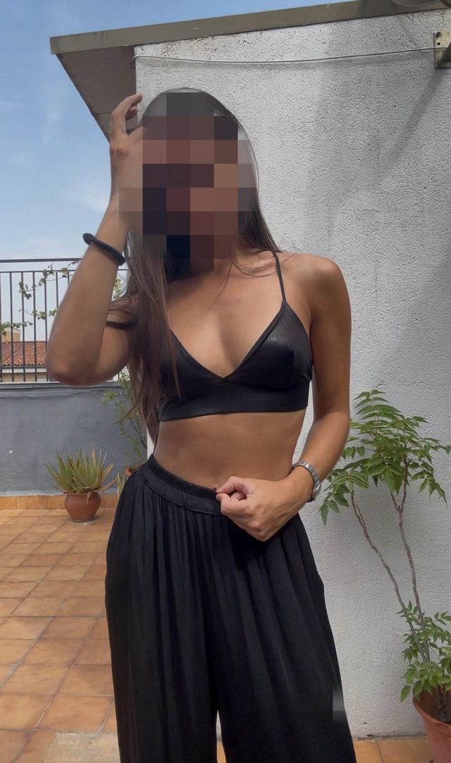 Top Stradivarius negro - elegante