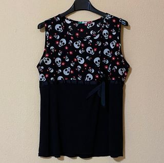 Vestito Vestitino Teschio Fiori Floreale Halloween