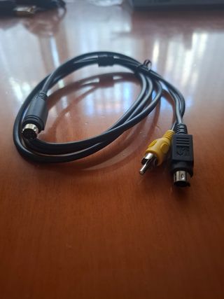 Cable mini Din 7 pines a RCA y S-video