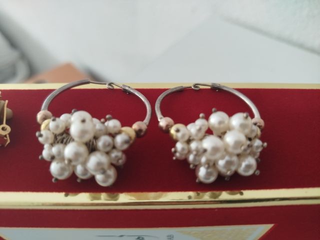 Pendientes de plata con perlas 