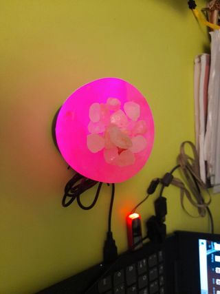 Lampada sale rosa - illuminazione