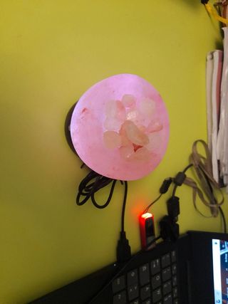 Lampada sale rosa - illuminazione
