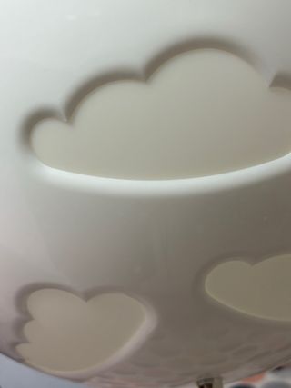 Lampara techo nubes infantil