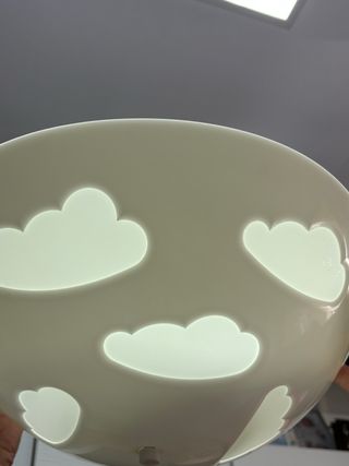 Lampara techo nubes infantil