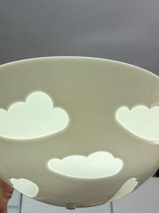 Lampara techo nubes infantil
