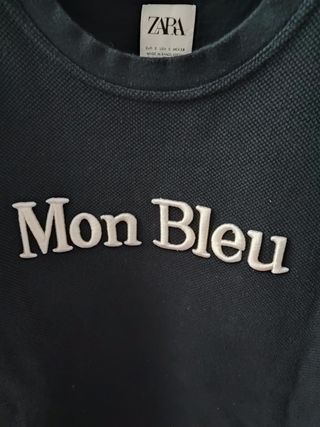 Jersey Zara Mon Bleu - Azul Marino