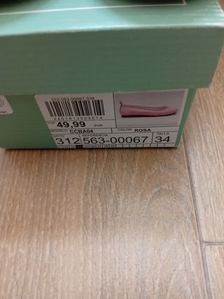 Zapatos niña rosa, talla 34