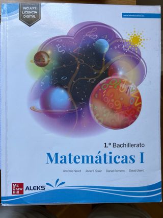 libros 1 BACH IES San Isidro, Azuqueca.