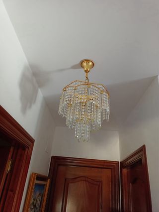 2 lámparas dormitorio cristal