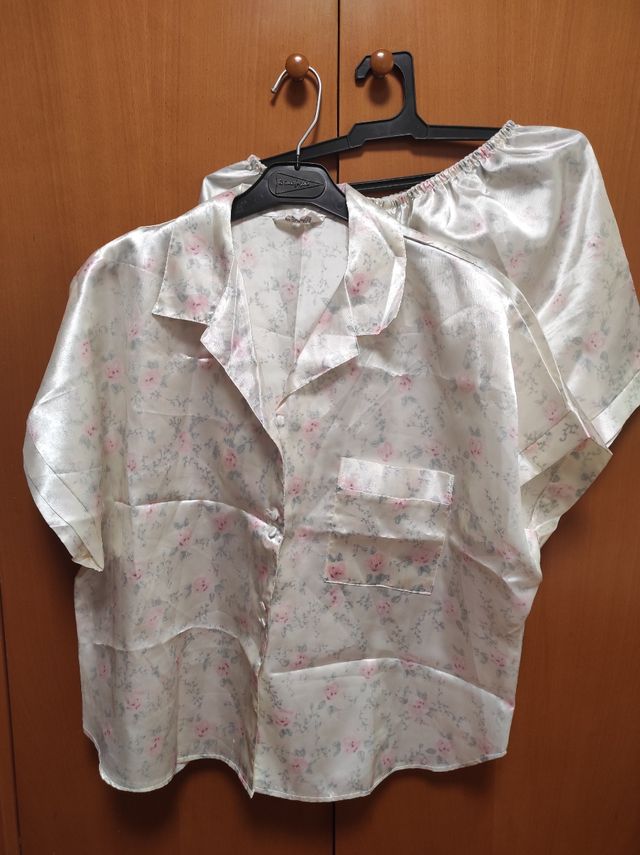 Pijama satén beige XL (42-14)