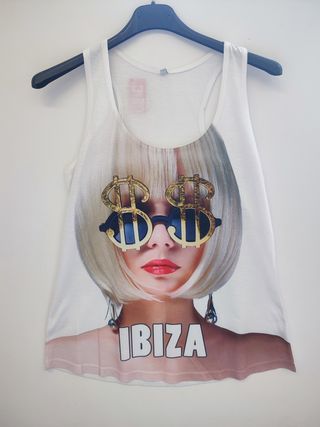 Camiseta tirantes Ibiza - Blanca