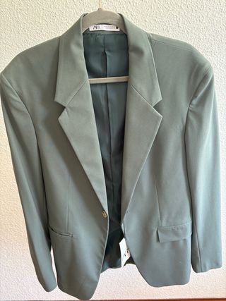 Chaqueta Zara - Verde Oliva - Nueva