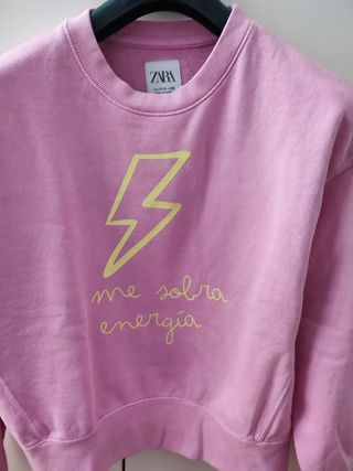 Sudadera Zara rosa - rayo