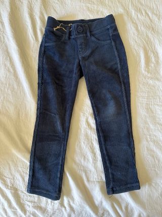 Pantalones pana niña - Azul marino