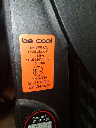 Silla coche Be Cool 9-36kg