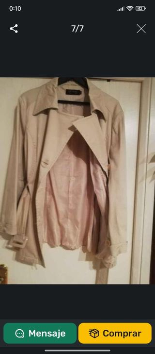 GABARDINA Mujer 52/ XL : 15€