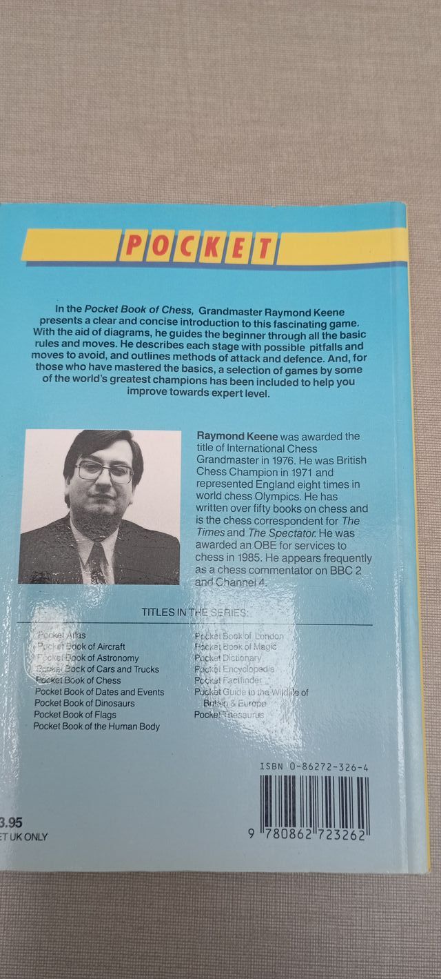 Libro de ajedrez en inglés 