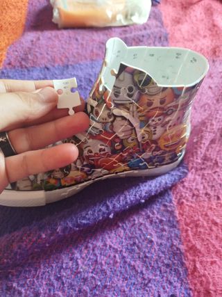 Puzzle 3D zapatilla emojis