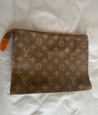 Clutch Louis Vuitton Marrón