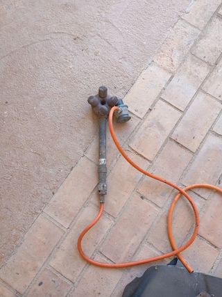 Quemador de gas usado