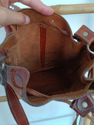 Bolso bandolera piel vintage