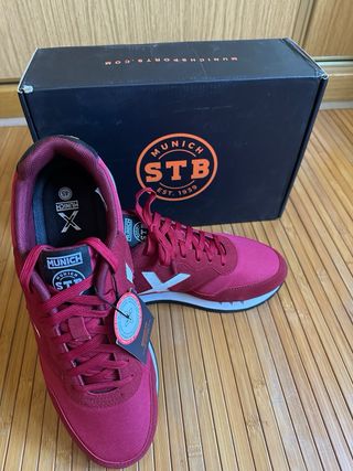 Zapatillas Munich rojas hombre