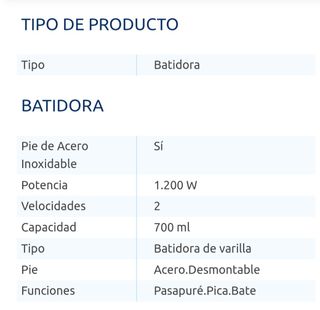 Batidora Mandine - Triturador