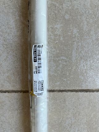 Barra armario Ikea 90cm blanca