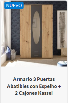 Armario 3 puertas abatibles Kassel