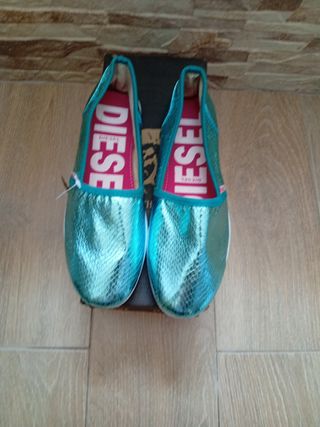 Zapatos Diesel turquesa