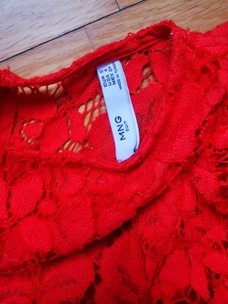 Vestido rojo Mango - Talla M