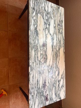 Mesa mármol antigua 1x0,5m