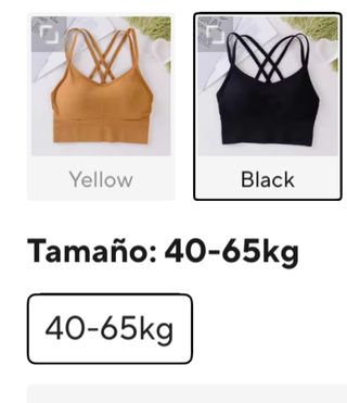 2 Tops deportivos - Negro y marrón  yoga gimnasia 