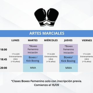 Clases Boxeo Femenino