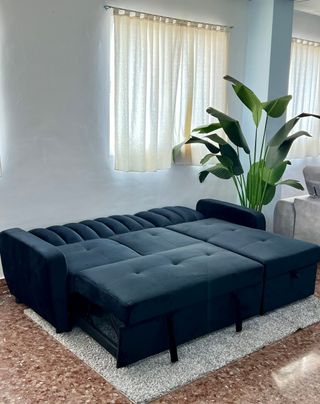 Nuevo sofá cama matrimonial negro económico