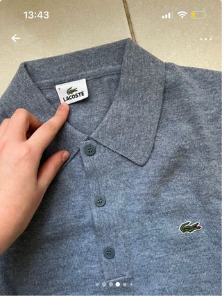 Polo Lacoste - Jersey Lana Gris