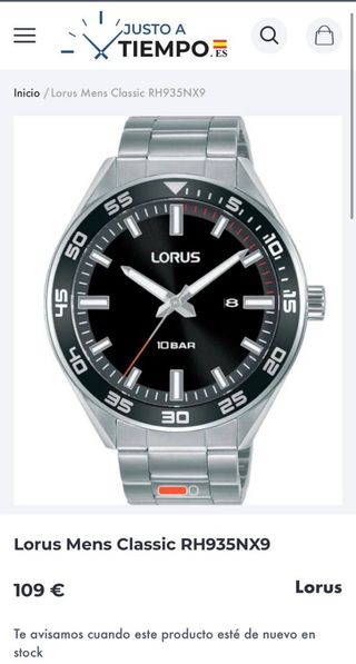 Reloj Lorus RH935NX9 para Hombres no