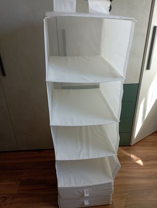 Organizzatore Tessuto Bianco 6 Scomparti