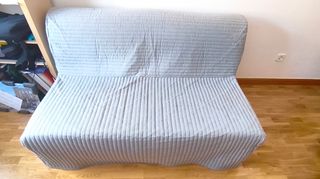 Sofá cama gris - 2 plazas