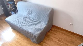 Sofá cama gris - 2 plazas