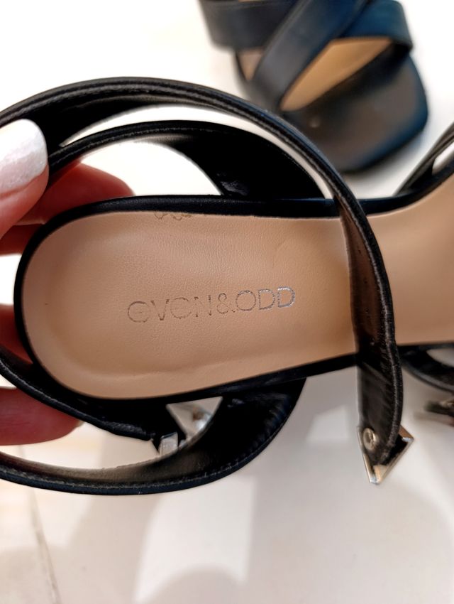 Sandali neri c&a - tacco 9.5 cm. Vendo per numero