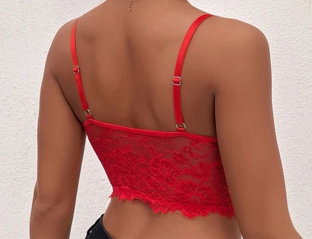 Top Rojo Encaje - Sexy