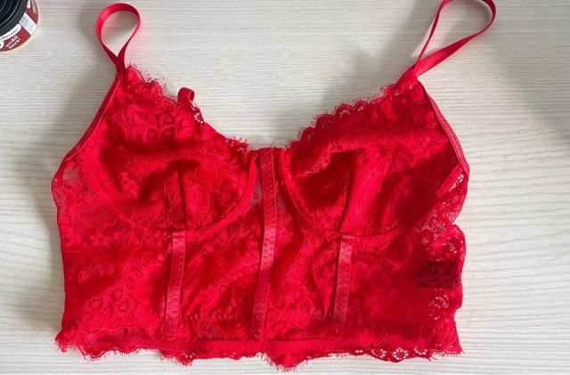 Top Rojo Encaje - Sexy