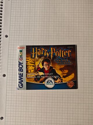Manual Harry Potter Cámara Secreta GBC