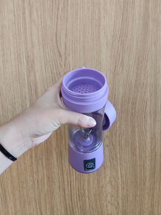 Mini-batidora portátil morada