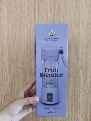Mini-batidora portátil morada