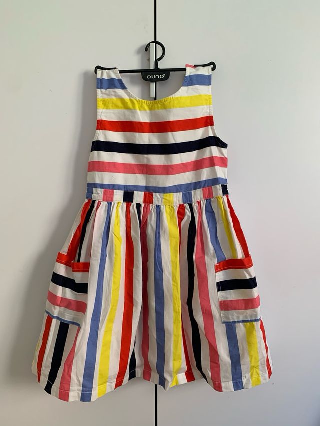 Vestido niña rayas 6-7 años